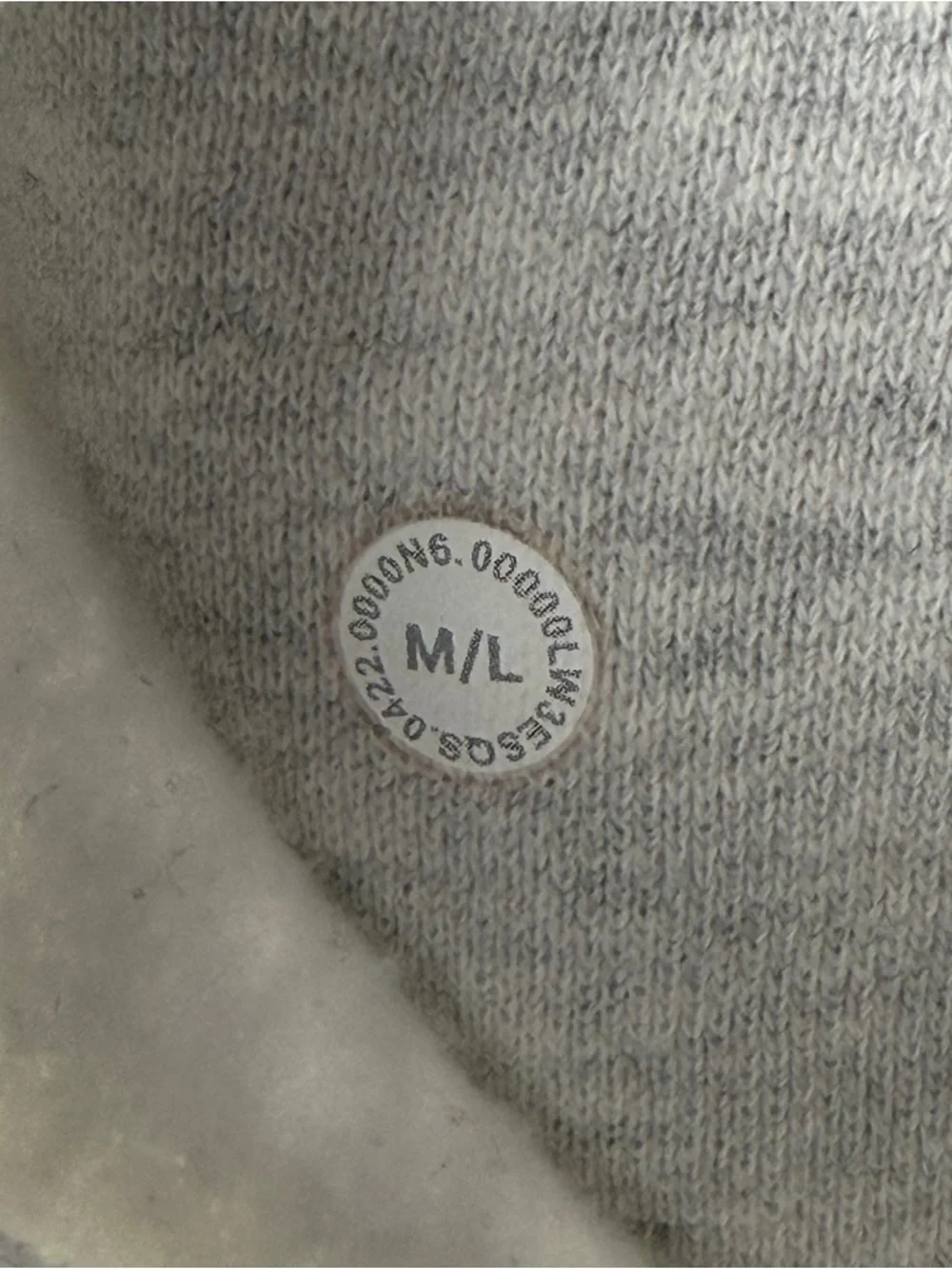 Lululemon Scuba Oversized Full Zip Heathered Core Ultra Light Grey Size M/L - Picture 9 of 11